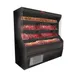 Howard-McCray SC-M32E-6-B-LED 74" Vertical Meat Open Air Merchandiser in Black, Self-Contained 6 image
