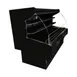 Howard-McCray SC-OD40E-6L-B-C-LED 75" Dairy Curved End Open Air Merchandiser in Black, Self-Contained 1 image
