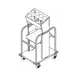 Dinex DXPIDTS1S1622 Mobile Tray & Silverware Dispenser with 8-Cylinder 3 image