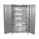 John Boos TCH-224884-X Sloped Top Stainless Steel Storage Cabinet - w/ (2) Doors, (4) Shelves 3 image