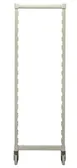 Cambro CPMPK1875R480 Camshelving Premium Series Post Kit, 18W Mobile Unit, 75-1/4H, Speckled Gray, Plastic Finish 1 image