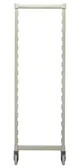 Cambro CPMPK2167R480 Camshelving Premium Series Post Kit, 21W x 67.25H, Mobile Unit, Speckled Gray, Plastic Finish 1 image
