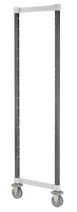 Cambro EXHDPK2470480 Camshelving Xtra High Density Post Kit, 24.5W x 64H, Mobile Unit, Speckled Gray, Plastic Finish 1 image