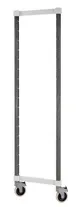 Cambro EXMPK1870480 Camshelving Elements Xtra Mobile Post Kit, 18.5W, 64H, Plastic Finish, Speckled Gray 1 image
