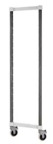 Cambro EXMPK2470480 Camshelving Elements Xtra Mobile Post Kit, 24.5W x 64H, Plastic Finish, Speckled Gray 1 image