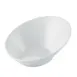 CAC China RCN-SB6 - 6 Oz. Slanted Porcelain Bowl, 6-1/8"L x 5-1/2"W x 2-3/4"H, Super White - Dozen 1 image