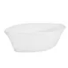 CACChina RCN-V4 2 Oz Boat Shape Porcelain Super White Dish, 4-1/2"L x 2-3/8"W x 1-1/4"H - Dozen 1 image