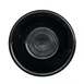 CACChina TG-32-BLK Tango Fruit Dish, 4" Dia. 1-1/8" H, 3-1/2 Oz., Porcelain, Black, Embossed - Dozen 1 image