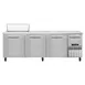 Continental Refrigerator RA93N8 93" 4-Door Sandwich and Salad Prep Table, 8 Pans, Stainless Steel 1 image