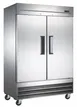 Drago America DR47F 54" 2-Solid Door Reach-In Freezer, Bottom Mounted, 47 cu. ft., Stainless Steel 1 image
