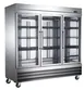Drago America DR72RG 81" 3-Glass Door Reach-In Refrigerator, 72 cu. ft., Bottom Mounted 1 image