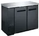 Drago America DRBB48SH - 12 Ft³ 2-Door Reach-In Bar Cooler,48.9"W x 24.4"D x 35.6"H, Black Steel Top 1 image