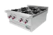 Drago America DRHP24 24" Countertop Gas Hotplate, (4) 30000 Btu Cast Iron Burners With One Standing Pilot Per Burner 1 image