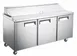 Drago America DRSP72-18 70" 3-Door Sandwich Prep Table, 18 Pans, 16 cu. ft., Stainless Steel 1 image