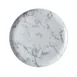 GET PA110F712312 Plate - 9" x 9" x 1", Round Coupe Rim, Porcelain, Corona Marble Finish - 1 Dozen 1 image