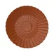 GET PA1817052812TALLER China Plate, 11.2" Round Bahia Terracotta, Fine Porcelain - 1 Dozen 1 image