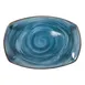 GET PP1604727906 Platter - 13.75" L x 9.66" W Oval Porcelain Blue Corona Artisan 1 image