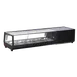 Omcan USA 48668 54" Black Sushi Display Case, 52L Capacity, 49‑54" Width, Flat Glass, Sliding Door 1 image