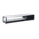 Omcan USA 48669 Countertop Sushi Display Case, 60" Width, 62 L Capacity, Black Finish, LED Lighting 1 image