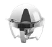 Spring USA 2510-6/35 Rondo Chafer, Round 8-Qt 13-3/4" Dia, Roll-Top Lid, 18/10 Stainless Steel, NSF 1 image