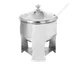 Spring USA 2565-6 Sauce Syrup Server, 1-1/2 L Steel Chafing Dish with Cover, Ladle & Fuel Tray 1 image
