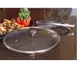 Spring USA 365-21/38M Motif Cover, Oval Roaster, 13"-15" Domed Tempered Glass, Stainless Steel Rim 1 image