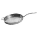 Spring USA 8168-60/30 Primo! Buffet Griddle, 2‑Quart, 12" x 1½" Round, steel with aluminum core, riveted handle, rims 1 image