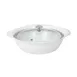 Spring USA 8258-2/24 Casserole Pan, 2‑1/4 Qt, 9‑1/2" X 3‑1/4" White Aluminum, Induction Base, Lid 1 image