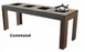 Spring USA COMMUNAL2 Induction Table, 96" x 36", 3 Warmers, Wood Base, Glass/Stone Top, 110V 650W, ETL/NSF 1 image