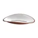 Spring USA SK10965 - Oval Platter, 16" L x 12-1/2" W x 3" H, Stainless Steel, Burnt Copper 1 image