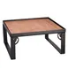 Spring USA SK9431 Skyra Riser, 9-1/2" L x 9-1/2" W x 4" H, Square Hardwood Top, Stainless Steel Legs 1 image