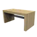 Spring USA SRN-WATERFALL-TABLE Induction Table, 36x72x36", Wood Base, Glass/Stone Top, 3 Burners, Swivel Casters 1 image