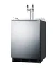 Summit SBC58BLBIADATWINCFB Beer & Coffee Kegerator, 24" Wide, Ada Compliant 1 image