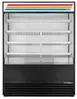 True TOAM-60-HC~TSL01 60"  Vertical Air Curtain Merchandiser in Black, Self-Contained, 4 Shelves 1 image