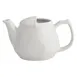 Winco ATP-15 Teapot, 15 oz, 6-1/2" L x 4" W x 3-1/2" H, White Porcelain - 1 Dozen 1 image