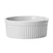 Winco FRR-10 Fluted Porcelain Ramekin, 10 oz (4.25" × 1.75"), Round White, - 1 Dozen 1 image