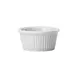 Winco FRR-2 Ramekin, 2 oz, 2-5/8" Dia x 1-1/2" H, Round Fluted White Porcelain, - 1 Dozen 1 image
