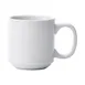 Winco MMC-12 Mangula White Porcelain 12‑13 oz Mug, 3.25" Dia x 3.625" H, Stackable - 1 Dozen 1 image