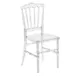 Flash Furniture BH-H002-CRYSTAL-GG Stacking Napoleon Chair, Crystal Ice, 800 lbs, Back/Seat, Stacks 10 High 1 image