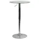 Flash Furniture CH-5-GG Adjustable Height Round Glass Table, 23-1/2" Dia., 33-1/2" to 41" Height, Chrome Base 1 image