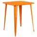 Flash Furniture CH-51040-40-OR-GG 33.25x33.25 Bar Height Table, Orange, Metal, Powder Coat Finish 1 image