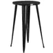Flash Furniture CH-51080-40-BK-GG 24" Round Bar Height Table, Metal Top, Black Powder Coat Finish 1 image