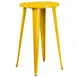 Flash Furniture CH-51080-40-YL-GG 24" Round Bar Height Table, Yellow Powder Coat, Metal Legs 1 image
