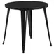 Flash Furniture CH-51090-29-BK-GG 30" Round Dining Height Metal Table, Black Powder Coat Finish 1 image