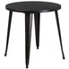 Flash Furniture CH-51090-29-BQ-GG 30" Round Dining Height Table, Metal, Black & Antique Gold Finish 1 image