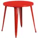 Flash Furniture CH-51090-29-RED-GG 30" Round Metal Dining Table, Red Powder Coat Finish, 29"H 1 image
