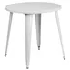 Flash Furniture CH-51090-29-WH-GG 30" Round Dining Height Table, White Powder Coat, Metal, 29"H 1 image