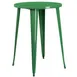 Flash Furniture CH-51090-40-GN-GG 30" Round Bar Height Table, Metal Top, Green Powder Coat Finish, 41"H 1 image