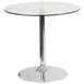 Flash Furniture CH-7-GG Round Glass Dining Table, 31.5 Dia., 29 H, Chrome Base 1 image