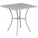 Flash Furniture CO-5-SIL-GG 28x28 Square Patio Table, Steel Base, Light Gray Powder Coat Finish 1 image